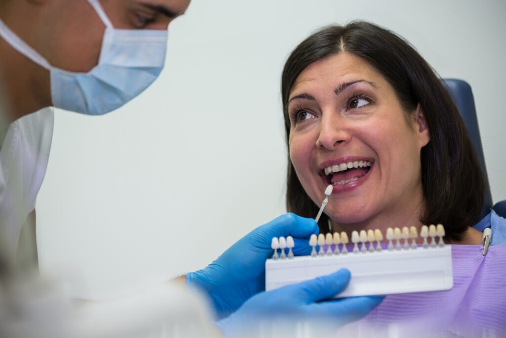 teeth with veneers